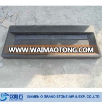 Customized European Stone Bathroom Basin Black Limestone Bathroom Sink