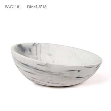 European Oval Concrete Bathroom Single Sink